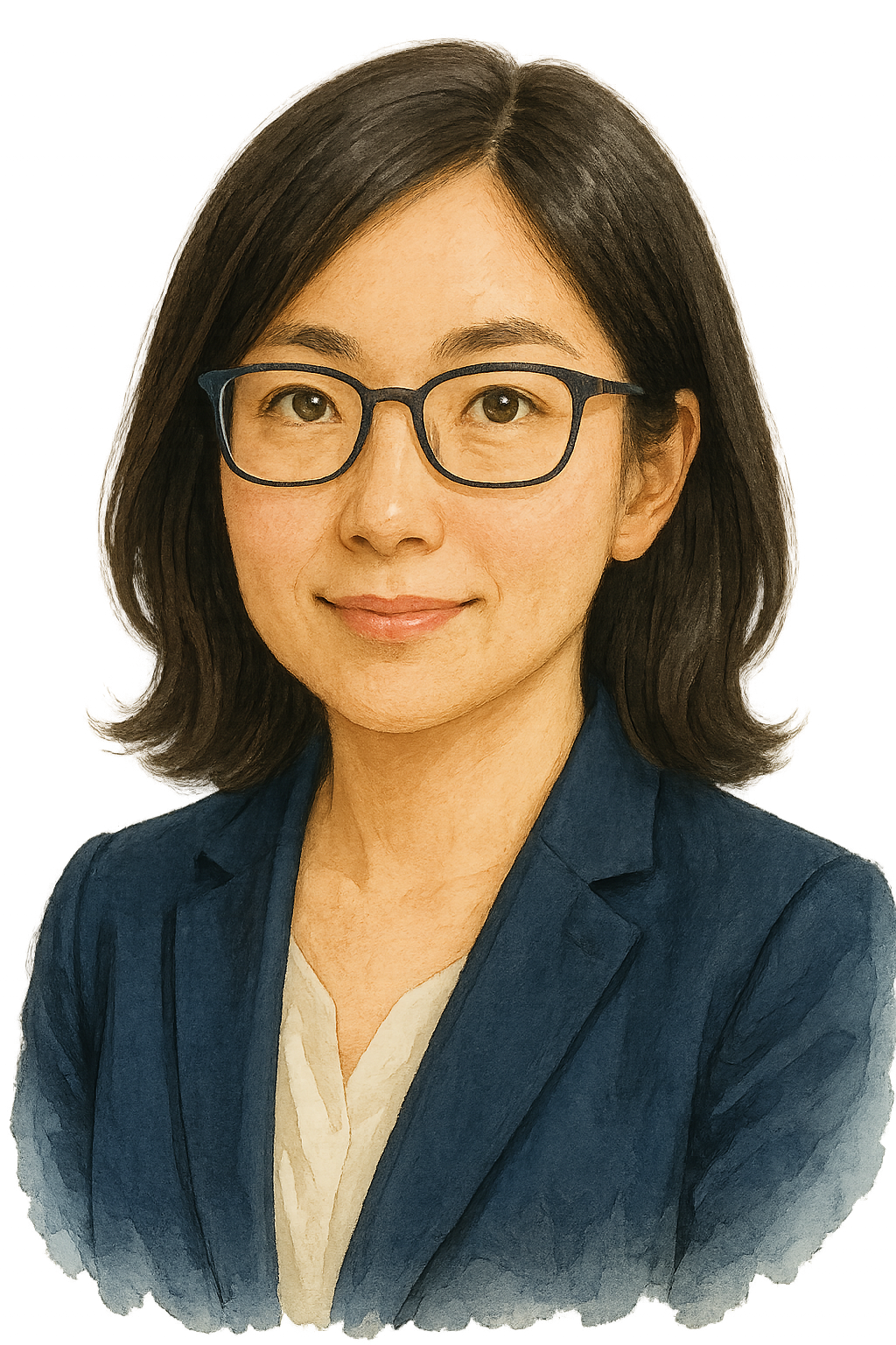 代表の似顔絵